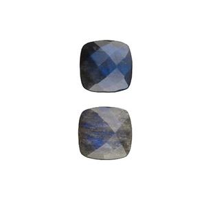 สินค้ามาใหม่คุณภาพสูง12มม. สีฟ้าธรรมชาติที่ฉูดฉาดเบาะเหลี่ยมเพชรพลอยประดับอัญมณีทรงหลวมสำหรับทำเครื่องประดับ - Product Image 5