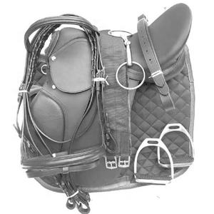 Selle de cheval en cuir pur anglais d'équitation de concepteur personnalisé de 2024 - Product Image 1