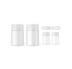 Caja de Almacenamiento de Plástico Blanca de Alta Calidad, Contenedor de Plástico para Píldoras y Cápsulas, Botellas Ecológicas para Medicamentos - Product Image 1