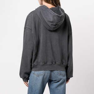100% Cotton French Terry 380g Oversized Pullover Hoodie <b>Sweatshirt</b> Plus Size Ladies Sport Loose Winter Breathable Quick Dry - Product Image 4