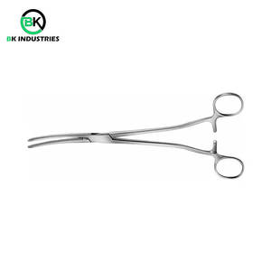 Pinzas de Cirugía General de Acero Inoxidable, Rectas y Curvas, Instrumento Quirúrgico Médico - Product Image 4