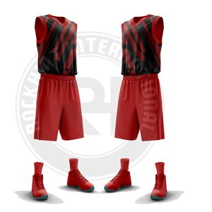 Conjunto de Uniforme de Baloncesto Listo para la Cancha, Tela de Poliéster, Acabado Liso, Ajuste Cómodo, Diseñado para Entrenamientos, Partidos y Deportes de Equipo - Product Image 4