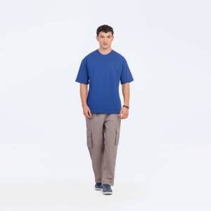 เสื้อยืดผ้าฝ้าย100% สำหรับผู้ชายเสื้อยืดธรรมดาพิมพ์โลโก้แบบกำหนดเองโอเวอร์ไซส์ - Product Image 6