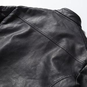 Veste en cuir véritable de motard pour hommes unisexe personnalisée Fabricants de vestes en cuir noir pour hommes 2026 Slim Fit - Product Image 2