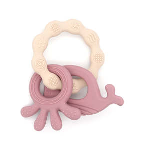 Mordedor de Madera de Grado Alimenticio, Libre de BPA, Mordedor de Silicona para Bebés, Nuevo Diseño 2026, Juguetes de Dentición para Bebés, Seguros - Product Image 1