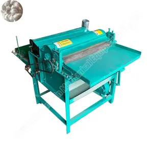 Máquina de cardação pequena para algodão, abridor de fibra de fibra usada para reciclagem e reciclagem de resíduos