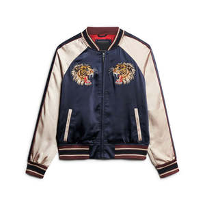 Chaqueta Universitaria Informal con Mangas de Cuero, Mezcla de Lana, Cierre de Broches, Puños Acanalados, Estilo Urbano para el Campus, OEM ODM - Product Image 6