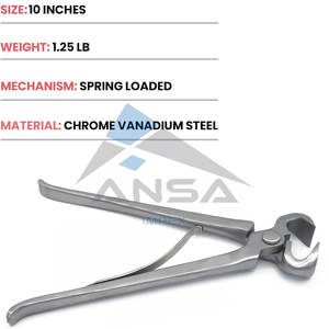 Pinzas para pezuñas con resorte, herramientas para herrar de acero al cromo vanadio de alta resistencia de 10 pulgadas, recortadoras de pezuñas profesionales con agarre ergonómico - Product Image 6