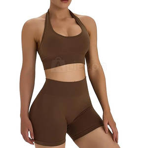 Respirant femmes Yoga haut et short ensemble vêtements de sport femmes Yoga haut et short pour les jours d'entraînement - Product Image 6