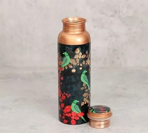 Nouveauté Bouteilles d'eau décoratives imprimées en cuivre pur 100% à vendre par ARTISAN CRAFT - Product Image 5