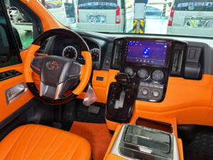 <span class=keywords><strong>Toyota</strong></span> <span class=keywords><strong>Hiace</strong></span> 9-<span class=keywords><strong>Seater</strong></span> için lüks siyah ve turuncu iç sol direksiyon ile tam dönüşüm <span class=keywords><strong>Van</strong></span>-satılık tüm araç - Product Image 4