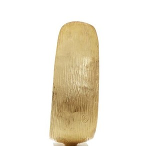 Escultura de rizo Cleo Gold Arte abstracto Objeto decorativo Decoración moderna para el hogar Pieza de acento escultura pulida moderna Contemporánea - Product Image 1