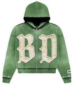 Acid Wash Hoodie Mineral wash hoodie supplier Heavyweight fleece hoodie <b>Retro</b> acid wash sweatshirt Baggy fit acid - Product Image 4