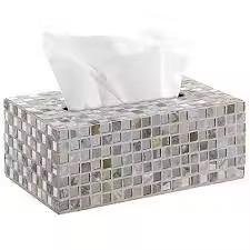 Cubierta decorativa de papel tisú con incrustaciones de hueso - Product Image 2