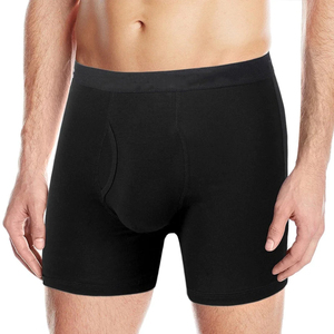 Top haute qualité Logo personnalisé Design Service rue hommes Boxer slips sous-vêtements solides FABRIQUÉ AU PAKISTAN - Product Image 2