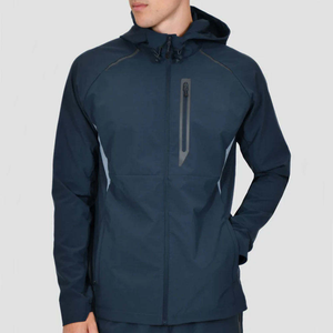 Veste de pluie imperméable pour homme, légère, coupe-vent, pour la randonnée en plein air, vente en gros, veste de pluie pour homme avec capuche, respirante - Product Image 1