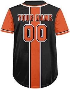 Customizable Baseball Jersey Shirts <b>for</b> Men & Women Personalized with Team Name & <b>Number</b> <b>for</b> Softball Custom Logo Sportswear - Product Image 4