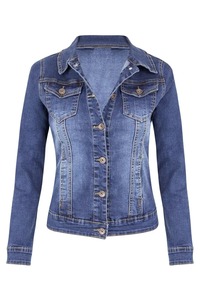 100% coton décontracté respirant femme veste élégante Slim Fit Denim veste personnaliser conception lavé à capuche jean veste - Product Image 6