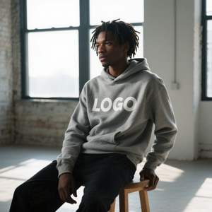 Autumn Sherpa <b>Lined</b> 100% Cotton Solid Windproof <b>Hoodie</b> Thermal Warm <b>Fleece</b> Hooded Jacket Front Embroidered Washed Cold Weather - Product Image 6