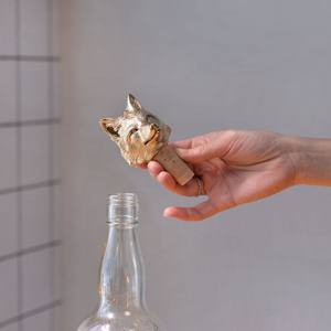 Designer Brass Animal Shape <b>Wine</b> <b>Stopper</b> Luxury Finish Premium Bar Accessory Trending Wholesale Low MOQ - Product Image 4