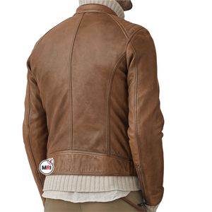 Nouveau Design élégant vestes en cuir pour hommes chaud 100% cuir véritable bas prix vestes en cuir Offre Spéciale nouvelles vestes - Product Image 3