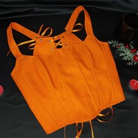 Corset bustier pour femme en satin rigide, respirant, style overbust, avec garniture en plumes, design tissé fin, pour soirée et défilé