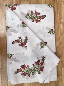 Telas estampadas de algodón de costura orgánica con estampado de bloque de mano indio para ropa tela estampada de bloque de mano liso de Indian Expoter - Product Image 2