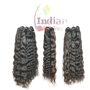 100% Extensions de cheveux Remy alignés avec cuticules vierges brutes non transformées Cheveux humains indiens avec faisceaux lâches à ondes profondes - Product Image 5