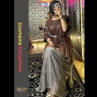 Collection Ssumaira 2025, robe kaftan longue style Dubaï, décontractée, broderie Moonlight, pour femmes, mariage