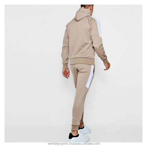 Bán Buôn Mùa Đông Thể Thao Tùy Chỉnh Áo Khoác Áo Khoác Bông Tracksuit Hai Mảnh Jogger Thiết Kế Chắp Vá Người Đàn Ông - Product Image 2