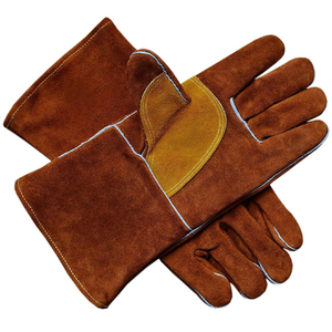 Kandari Sports Supply Wholesale Custom Made Welding <b>Gloves</b> Winter Work <b>Gloves</b> with Cow Split Leather Welding <b>Glove</b> - Product Image 2