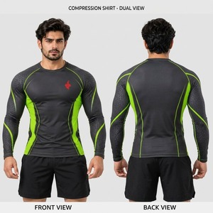 Camiseta Deportiva de Compresión de Manga Larga para Hombre, para Entrenamiento, Fitness, Running, Ciclismo, Surf, Gimnasio - Product Image 3
