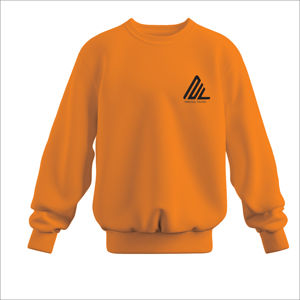 Vente en gros de molleton de coton avec logo personnalisé de haute qualité 450gsm sweats amples à manches longues et col rond pour homme - Product Image 5