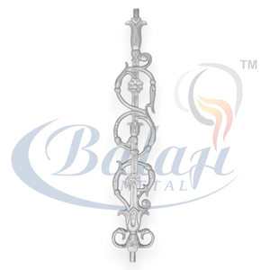 Rampe en fonte de style royal décoratif, robuste, moulée au sable, balustre en métal, escalier résidentiel, portails de domaine, balcon - Product Image 3