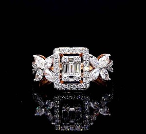Zircon Diamond Moissanite Wedding Fine Fashion Rose Gold Anillos casuales para damas para cualquier ocasión - Product Image 5