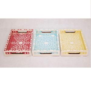 Plateau de service MOP Premium nouvellement arrivé avec nacre complète et incrustation de résine Taille personnalisée pour hôtels et restaurants - Product Image 6