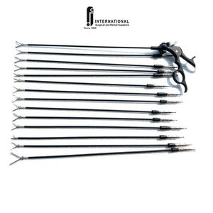 Ensemble d'instruments laparoscopiques médicaux manuels de qualité supérieure, en acier inoxydable, réutilisable, léger, ciseaux courbés, pinces de Maryland, aiguille - Product Image 1