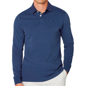 Camisetas de Manga Larga para Hombre, Estilo Nuevo, Transpirables, Casuales, con Logotipo Frontal, 100% Algodón, Diseño con Botones, Cómodas, de BD - Product Image 5