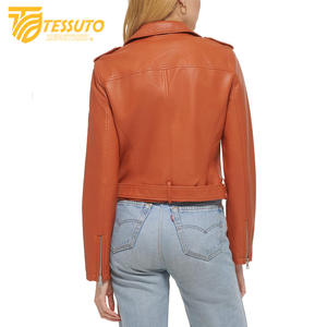 เสื้อโค้ทหนังแกะแท้หนาสำหรับผู้หญิงสำหรับฤดูหนาวแจ็คเก็ตหนังนักบินหนังเทียมสำหรับผู้หญิง - Product Image 5