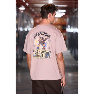 GRIMELANGE AMIDIO เสื้อยืดคอกลมทรงปกติสำหรับผู้ชาย ผ้าฝ้ายออร์แกนิก 100% พิมพ์ลาย - Product Image 1