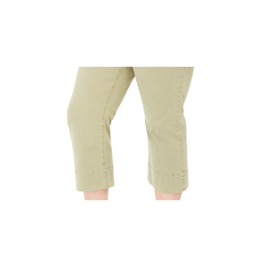 Pantaloni cropped Celebrity Pink Montauk da donna, taglie forti, in tela verde, a vita alta, stile dritto, casual, taglia 20W - Product Image 3