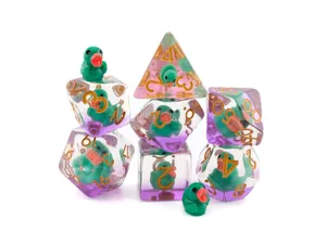 Juego de dados de resina con logotipo personalizado Duck DnD Roll <span class=keywords><strong>Dice</strong></span> Holder Gaming <span class=keywords><strong>Dice</strong></span> D & D para TTRPG Dungens and Dragons - Product Image 4
