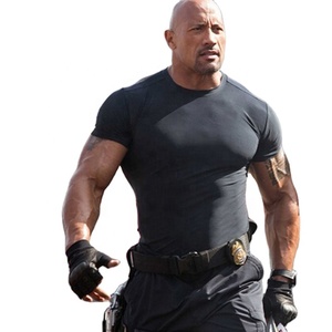 Nouvelle mode taille américaine décontracté sec Fitness excellente Protection UV musculation Sport blanc T-shirt hommes fils plus fins - Product Image 1