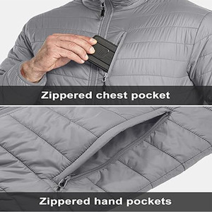 Veste en duvet légère, confortable, matelassée, durable, coupe-vent, vêtement d'extérieur d'hiver, veste en duvet pour homme et femme - Product Image 5