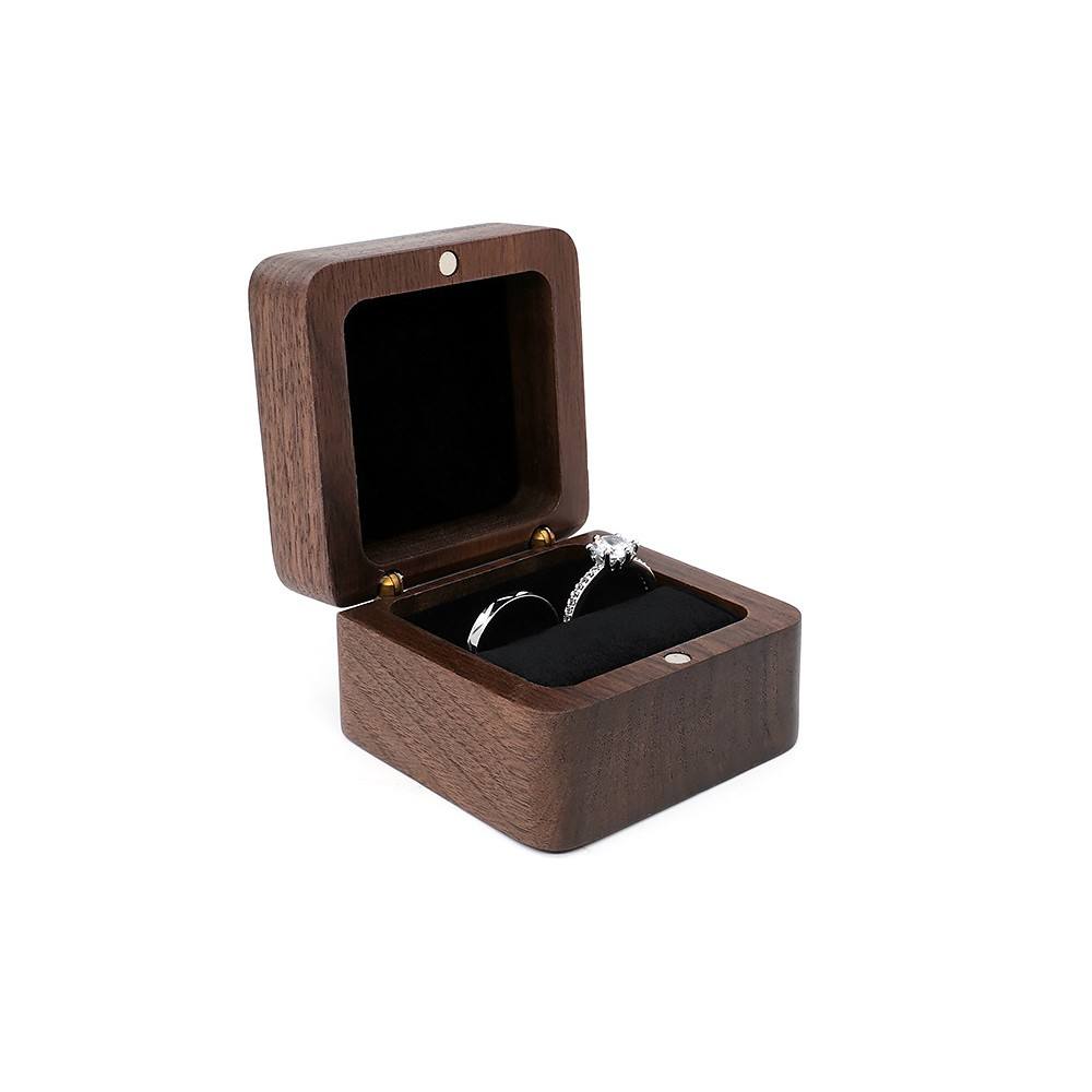 Black square ring box