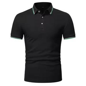 High Quality Men Polo Shirts Fashion Mens Shirts Stand Collar Polo Shirt New Social Short Sleeve Casual <b>Business</b> Summer Woven - Product Image 5