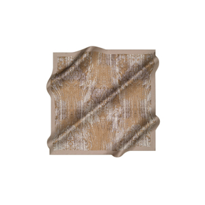 Écharpe carrée en crêpe de soie satinée imprimée numériquement 90x90 - Product Image 1