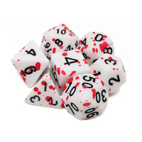 Ensemble de dés polyédriques carrés transparents en acrylique, personnalisés par le fabricant, écologiques et durables, 10 pièces/1 ensemble, numéros 1-10 pour DND Fantasy