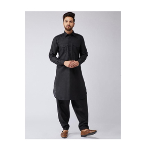 Factory Custom Shalwar Kameez Men Wholesale Formal Men Shalwar Kameez Muslim Men Top and Pant <b>Set</b> - Product Image 6