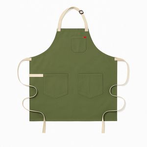 Tablier de barman en cuir personnalisé OEM avec fermeture à pression et manches courtes pour la promotion de la marque de restaurant et de bar - Product Image 3
